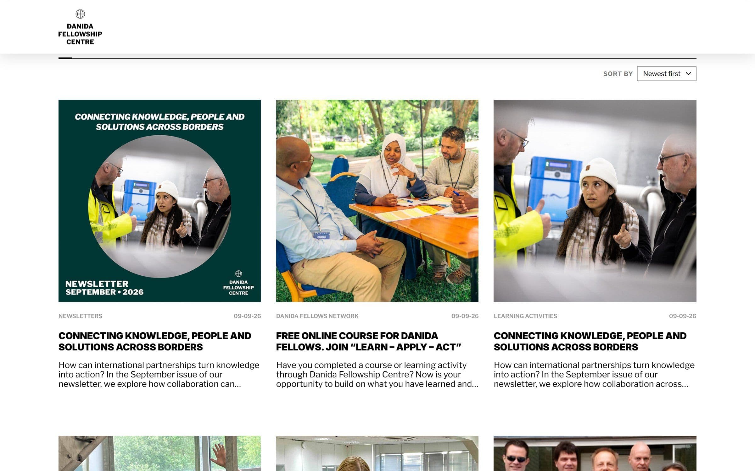 Story and Knowledge Hub — arkivet med faner, kategorier og sortering.