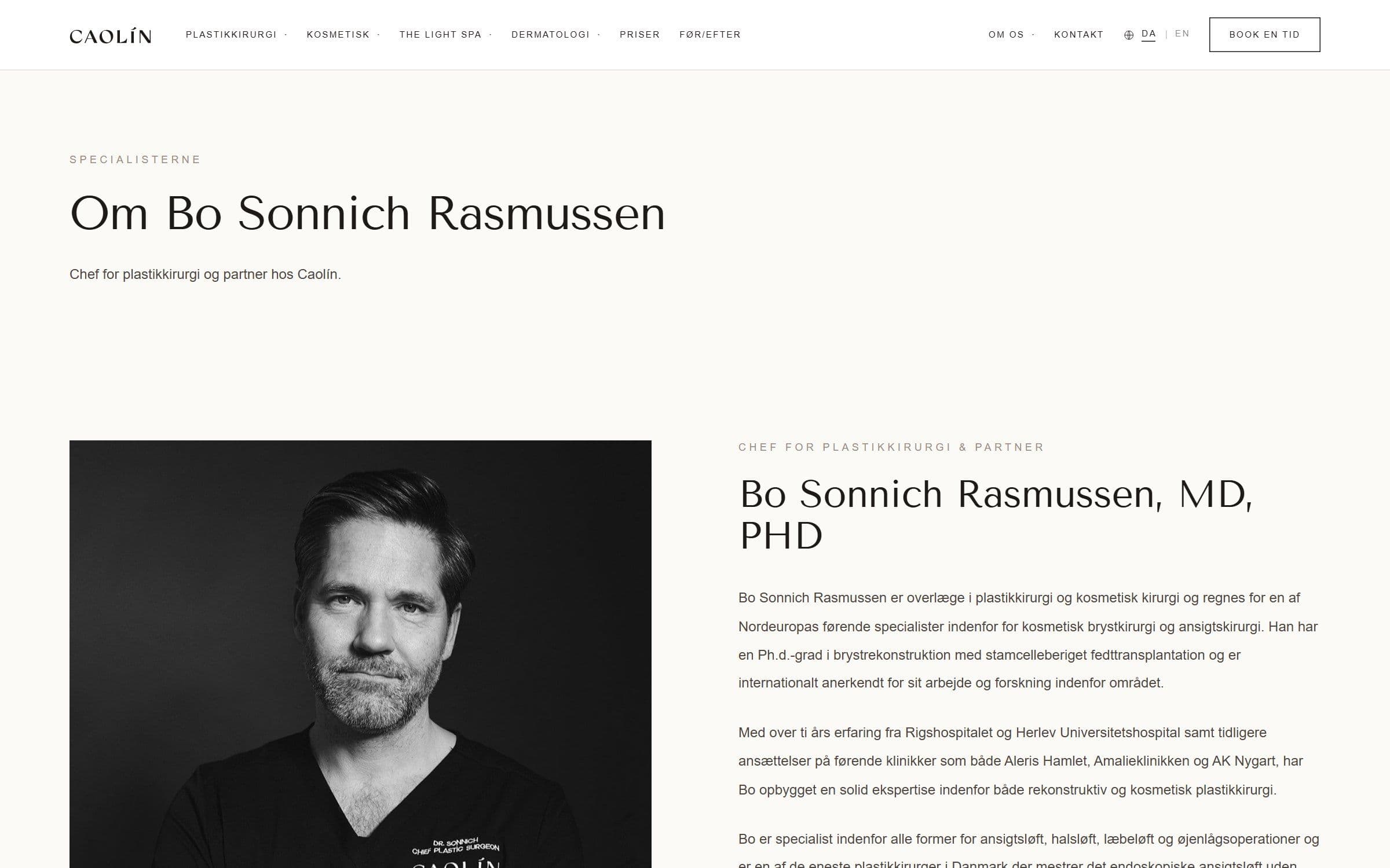 En specialistprofil.